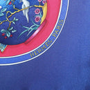 HERMES Carre 90 Scarf ""Qu`importe le flacon"" Silk Red Blue Auth BA3716-11