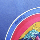 HERMES Carre 90 Scarf ""Qu`importe le flacon"" Silk Red Blue Auth BA3716-12