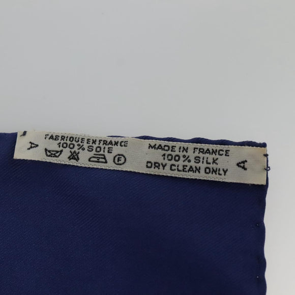 HERMES Carre 90 Scarf ""Qu`importe le flacon"" Silk Red Blue Auth BA3716