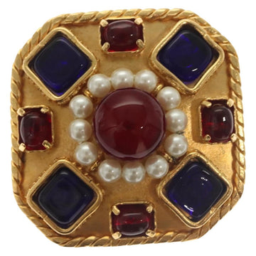 CHANEL Brooch metal Gold CC Auth BA3720 - 0