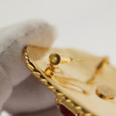 CHANEL Brooch metal Gold CC Auth BA3720-4