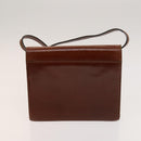 BALLY Shoulder Bag Leather 2Set Black Brown Auth BA3726-11