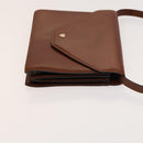 BALLY Shoulder Bag Leather 2Set Black Brown Auth BA3726-12