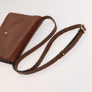 BALLY Shoulder Bag Leather 2Set Black Brown Auth BA3726-13