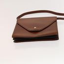 BALLY Shoulder Bag Leather 2Set Black Brown Auth BA3726-15