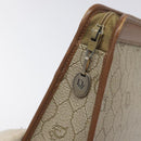 Christian Dior Honeycomb Canvas Pouch PVC Beige Auth BA3728-9
