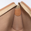Christian Dior Honeycomb Canvas Pouch PVC Beige Auth BA3728-11