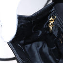Salvatore Ferragamo Vala Hand Bag Suede 2way Black Gold Auth BA373-21