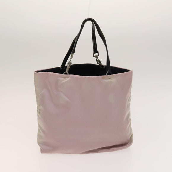 GUCCI PRADA GG Supreme Shoulder Bag Nylon PVC 2Set Pink Beige Auth BA3733