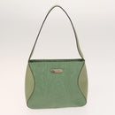 ETRO Paisley Schultertasche PVC Canvas 2er-Set Grün Braun Auth BA3734-2