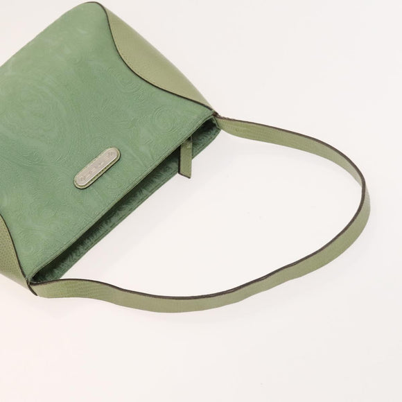 ETRO Paisley Shoulder Bag PVC Canvas 2Set Green Brown Auth BA3734