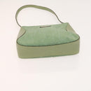 ETRO Paisley Schultertasche PVC Canvas 2er-Set Grün Braun Auth BA3734-7