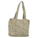 CHANEL Camelia COCO Mark Tote Bag Cotton Multicolor CC Auth BA3738-1