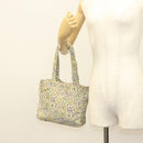CHANEL Camelia COCO Mark Tote Bag Cotton Multicolor CC Auth BA3738-22