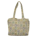 CHANEL Camelia COCO Mark Tote Bag Cotton Multicolor CC Auth BA3738-2