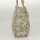 CHANEL Camelia COCO Mark Tote Bag Cotton Multicolor CC Auth BA3738-3