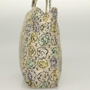 CHANEL Camelia COCO Mark Tote Bag Cotton Multicolor CC Auth BA3738-4