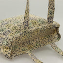 CHANEL Camelia COCO Mark Tote Bag Cotton Multicolor CC Auth BA3738-6