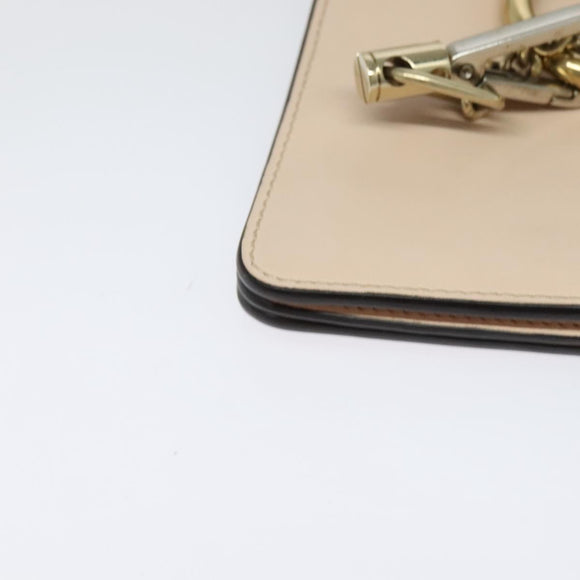 Chloe Fay Hand Bag Leather 2way Pink Gold Auth BA3740