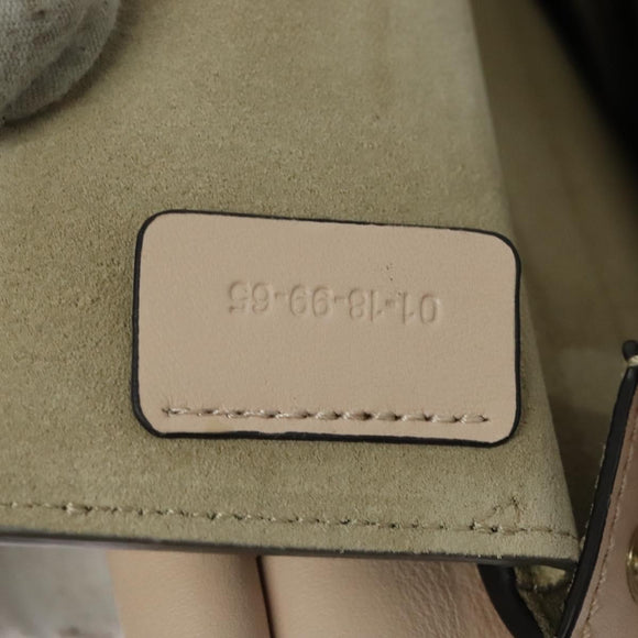 Chloe Fay Hand Bag Leather 2way Pink Gold Auth BA3740