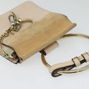 Chloe Fay Hand Bag Leather 2way Pink Gold Auth BA3740-6