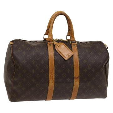 LOUIS VUITTON Monogram Keepall 45 Boston Bag M41428 LV Auth BA3744