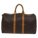 LOUIS VUITTON Monogram Keepall 45 Boston Bag M41428 LV Auth BA3744-2