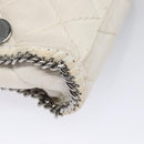 Stella MacCartney Chain Shoulder Bag Suede White Auth BA375-15