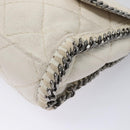 Stella MacCartney Chain Shoulder Bag Suede White Auth BA375-16