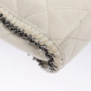 Stella MacCartney Chain Shoulder Bag Suede White Auth BA375-17