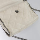 Stella MacCartney Chain Shoulder Bag Suede White Auth BA375-19