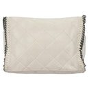 Stella MacCartney Chain Shoulder Bag Suede White Auth BA375-2