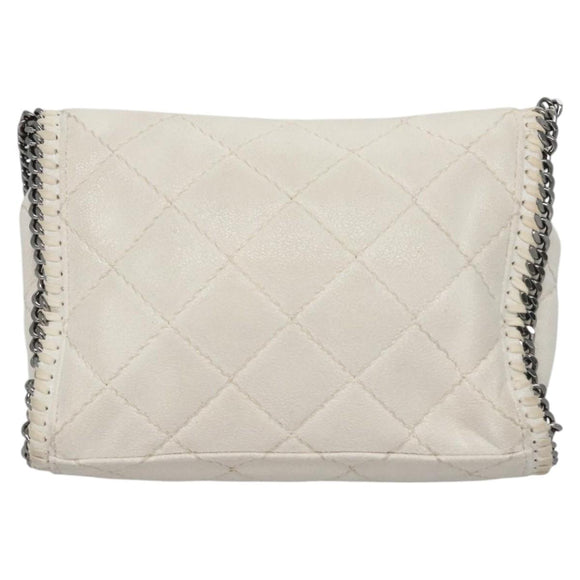 Stella MacCartney Chain Shoulder Bag Suede White Auth BA375