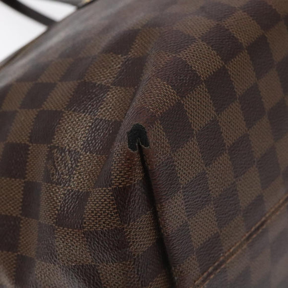 LOUIS VUITTON Damier Ebene Jena MM Tote Bag N41013 LV Auth BA3760