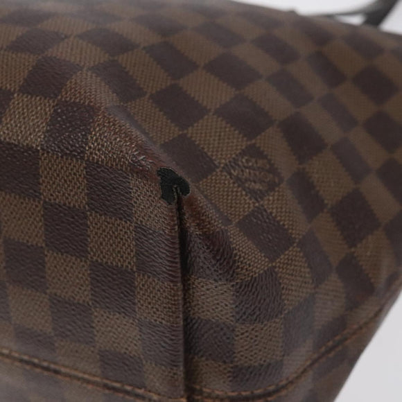 LOUIS VUITTON Damier Ebene Jena MM Tote Bag N41013 LV Auth BA3760