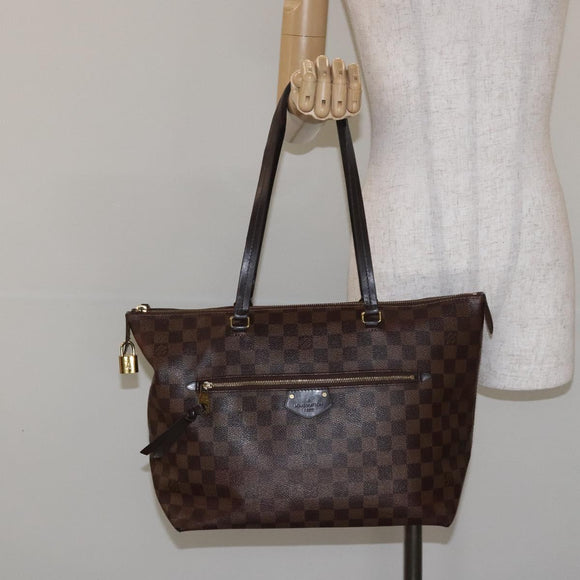 LOUIS VUITTON Damier Ebene Jena MM Tote Bag N41013 LV Auth BA3760