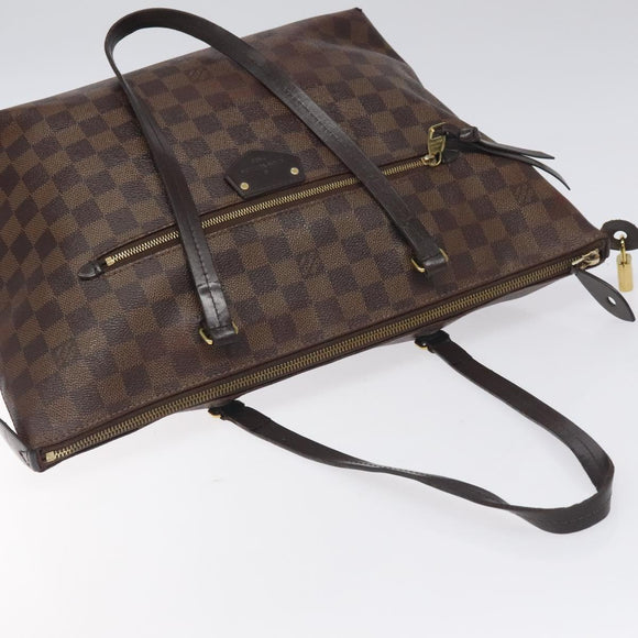 LOUIS VUITTON Damier Ebene Jena MM Tote Bag N41013 LV Auth BA3760