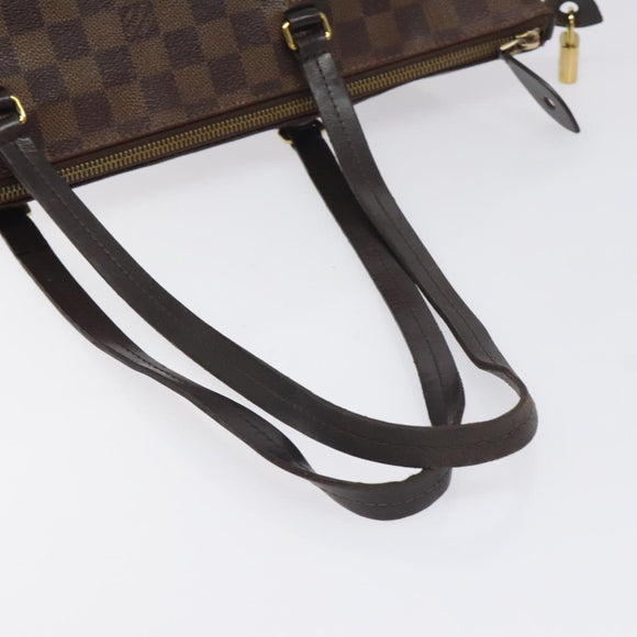 LOUIS VUITTON Damier Ebene Jena MM Tote Bag N41013 LV Auth BA3760