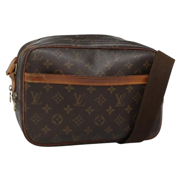 LOUIS VUITTON Monogram Reporter PM Shoulder Bag M45254 LV Auth BA3768