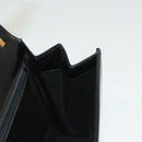 CELINE Shoulder Bag Leather Black Gold Auth BA3770-18