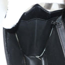 CELINE Shoulder Bag Leather Black Gold Auth BA3770-19