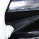 CELINE Shoulder Bag Leather Black Gold Auth BA3770-21