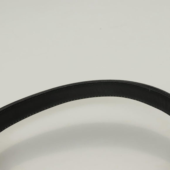 CELINE Shoulder Bag Leather Black Gold Auth BA3770