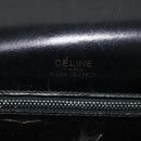 CELINE Sulky Shoulder Bag Leather Black Gold Auth BA3771-18