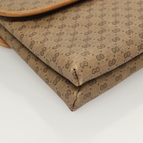 GUCCI Micro GG Supreme Shoulder Bag PVC Beige Gold 49 001 5548 Auth BA3774