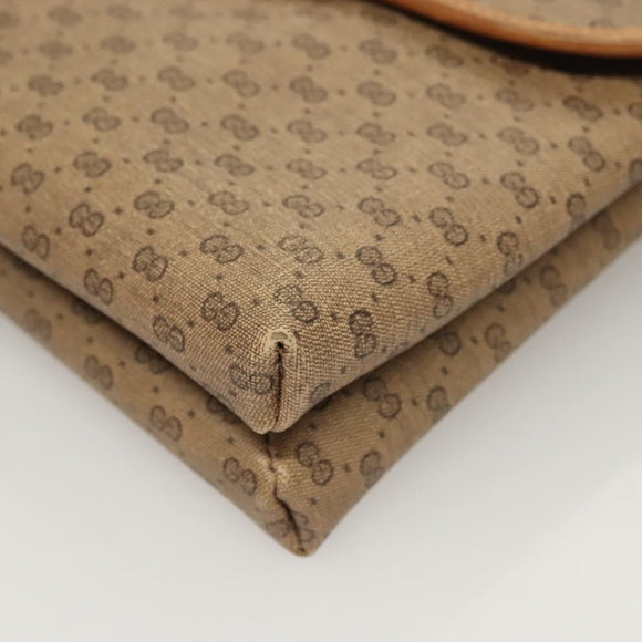 GUCCI Micro GG Supreme Shoulder Bag PVC Beige Gold 49 001 5548 Auth BA3774