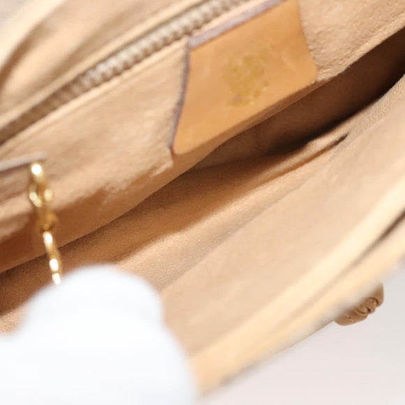 GUCCI Micro GG Supreme Shoulder Bag PVC Beige Gold 49 001 5548 Auth BA3774