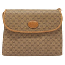 GUCCI Micro GG Supreme Shoulder Bag PVC Beige Gold 49 001 5548 Auth BA3774-2
