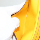 HERMES Bean Wallet Leather Yellow Auth BA3777-9