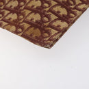 Christian Dior Trotter Canvas Shoulder Bag Red Gold Auth BA3780-11